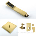 Brushed Brass Wall Mounted Concealed Shower Set